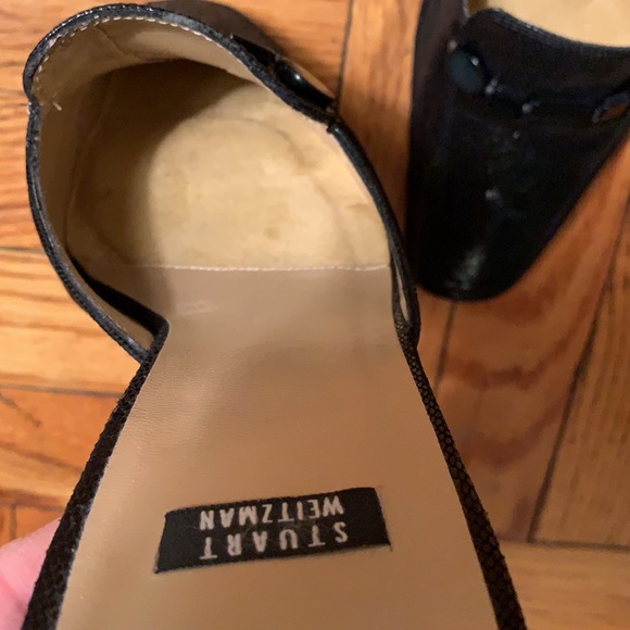 Stuart Weitzman Shellgame Black Heather Nappa Loafer - Picture 3 of 6